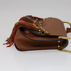 Chloe Shoulder Bag Leather Brown 111369A