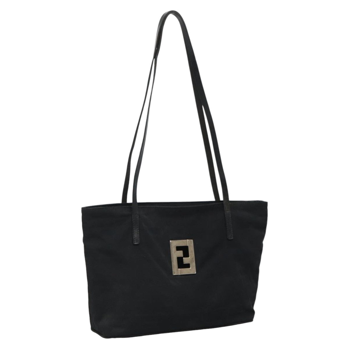 FENDI Zucca Canvas Shoulder Bag Black111928