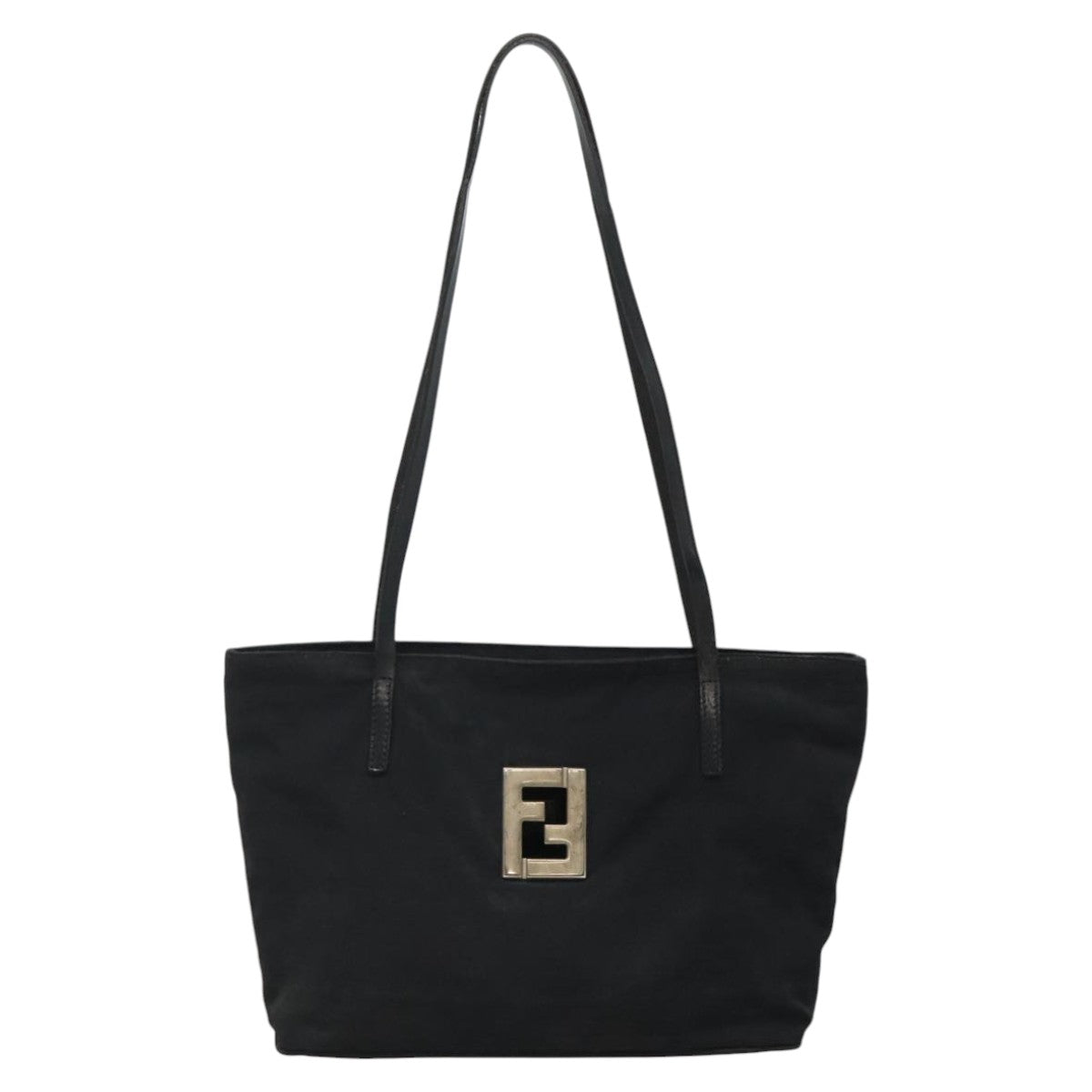 FENDI Zucca Canvas Shoulder Bag Black111928
