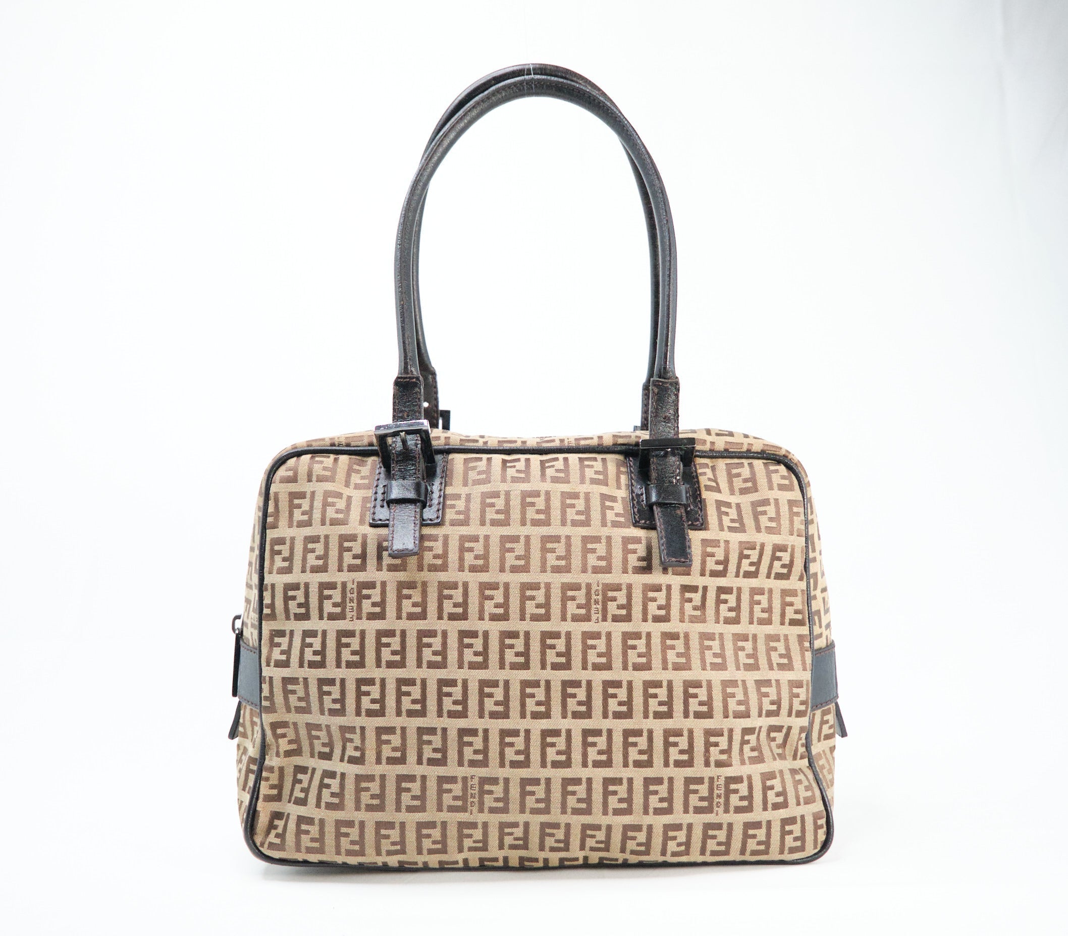 Fendi Zucchino Canvas Handbag - '10s