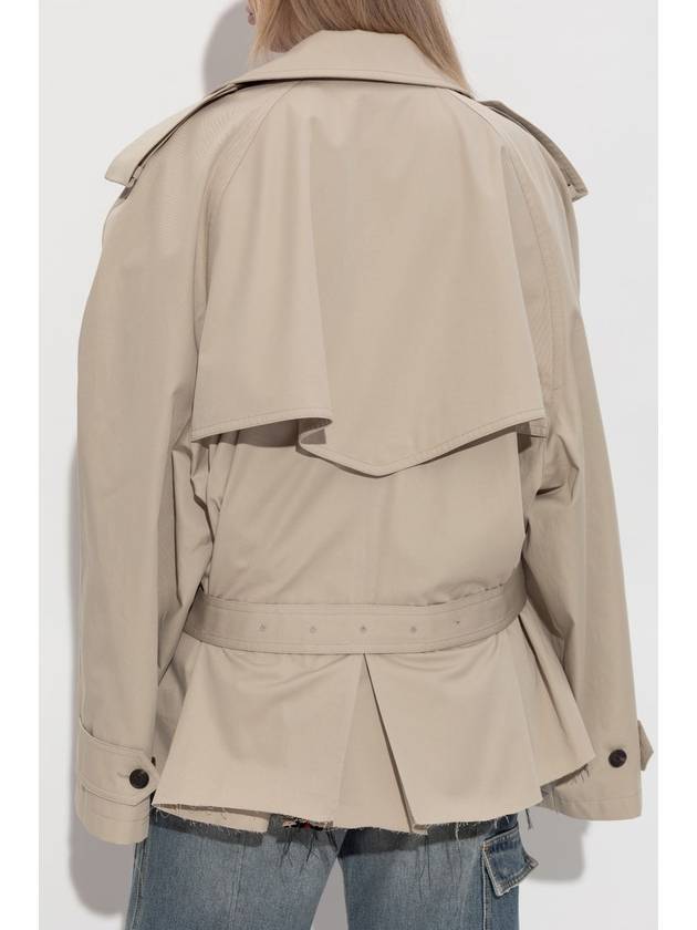 Balenciaga Balenciaga Short Trench Coat, Women's, Beige