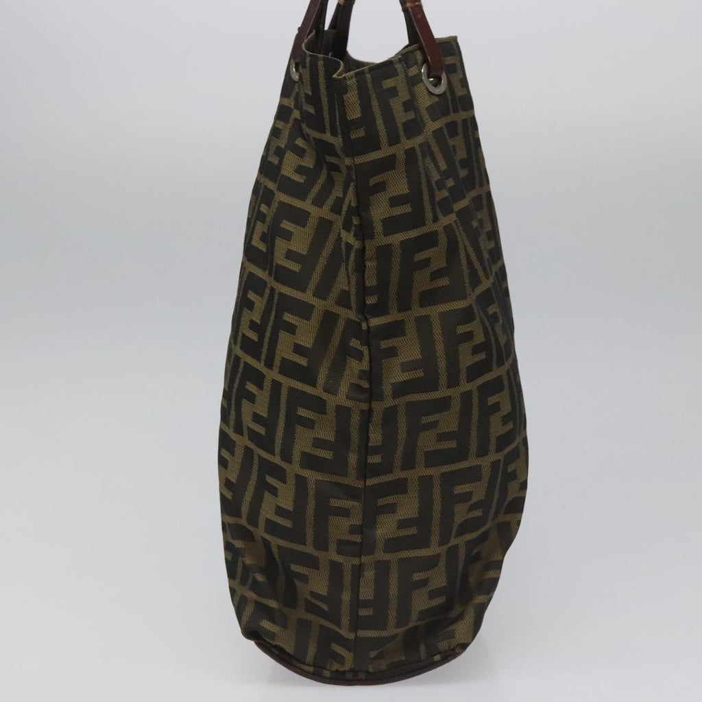FENDI Zucca Canvas Tote Bag Brown Black112832