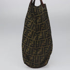 FENDI Zucca Canvas Tote Bag Brown Black112832