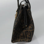 FENDI Zucca Canvas Hand Bag Brown113221