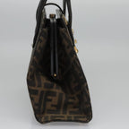 FENDI Zucca Canvas Hand Bag Brown113221