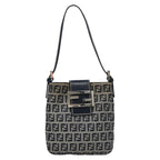 FENDI Zucchino Canvas Hand Bag Navy113285