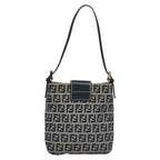 FENDI Zucchino Canvas Hand Bag Navy113285