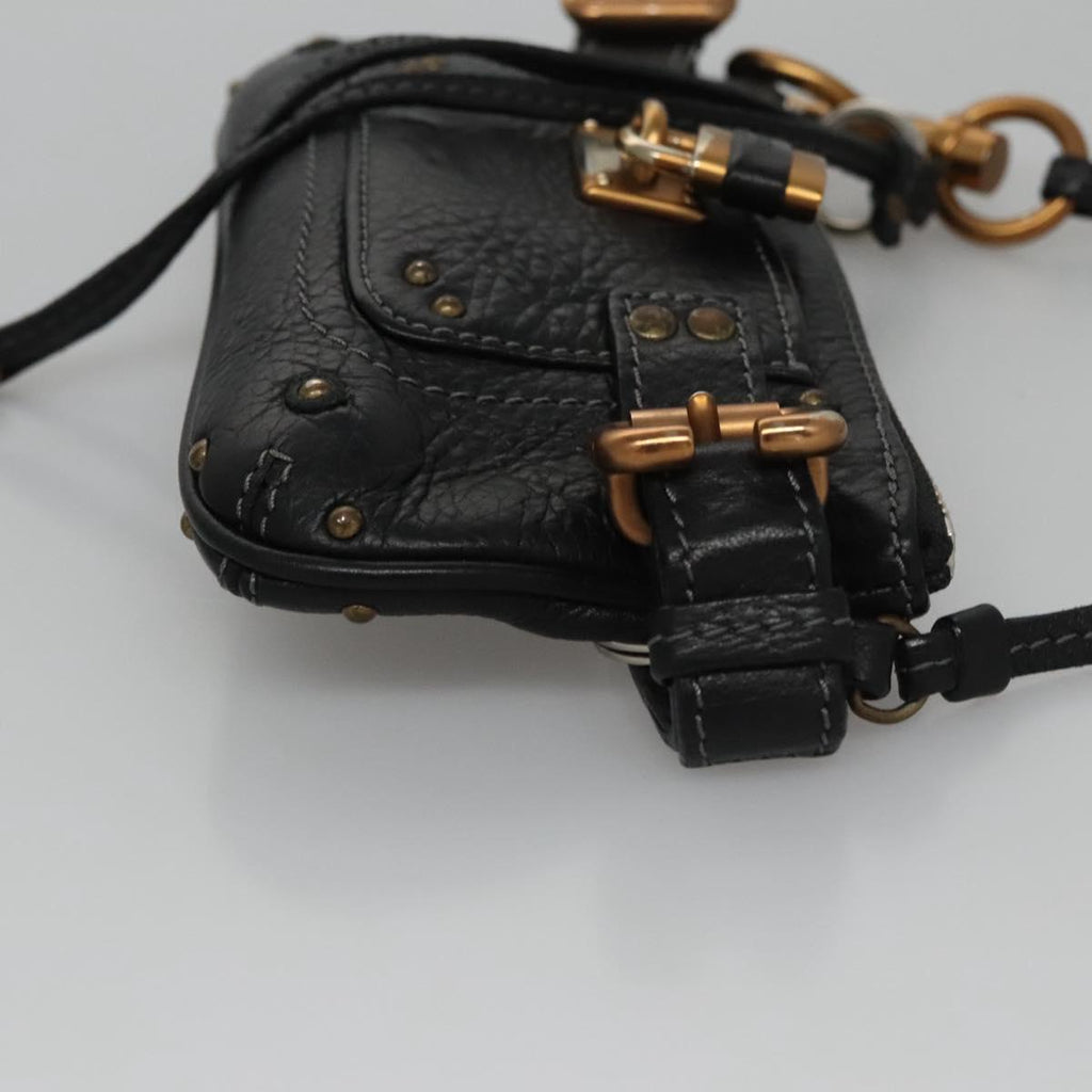 Chloe Paddington Accessory Pouch Leather Black 113824