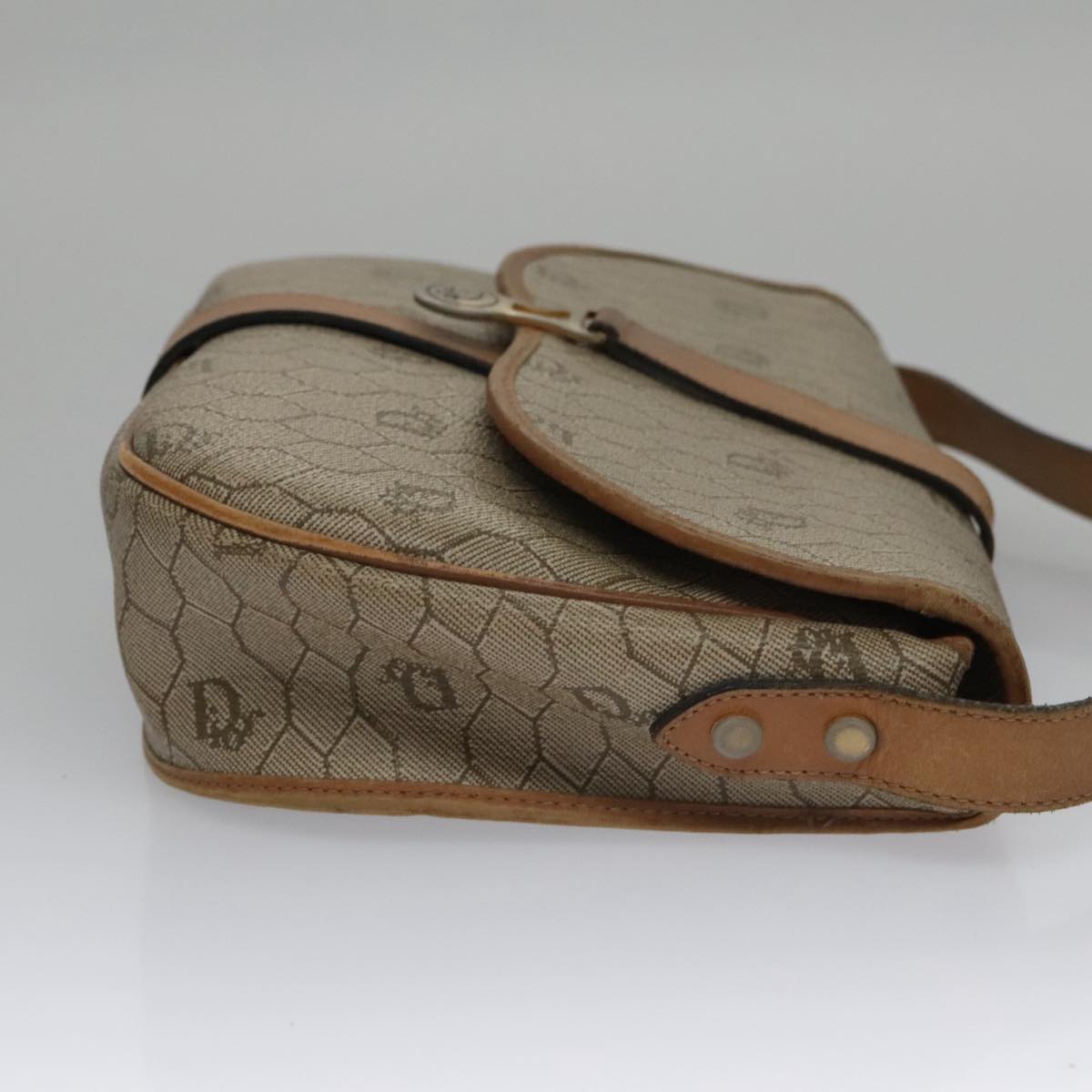 Dior Honeycomb  Canvas Shoulder Bag (Pre-Owned)