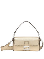 Fendi Baguette Selleria Shoulder Bag Gold