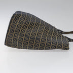 FENDI Zucchino Canvas Tote Bag Navy114388