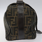 FENDI Zucca Canvas Vanity Pouch Brown Black114452