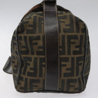 FENDI Zucca Canvas Vanity Pouch Brown Black114452