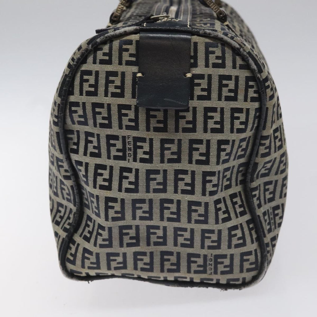 FENDI Zucchino Canvas Hand Bag Navy114454
