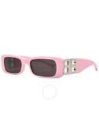 Balenciaga Eyewear Crystal-embellished square frame sunglasses