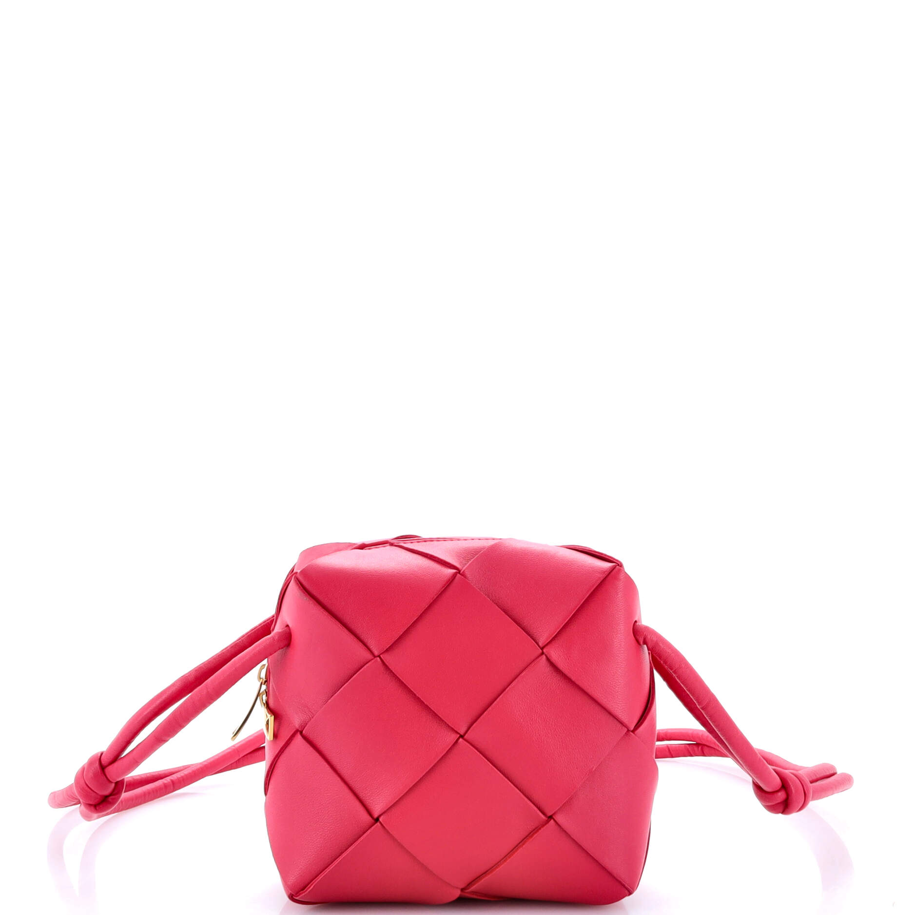 Bottega Veneta Cassette Camera Crossbody Bag Maxi Intrecciato Leather Mini
