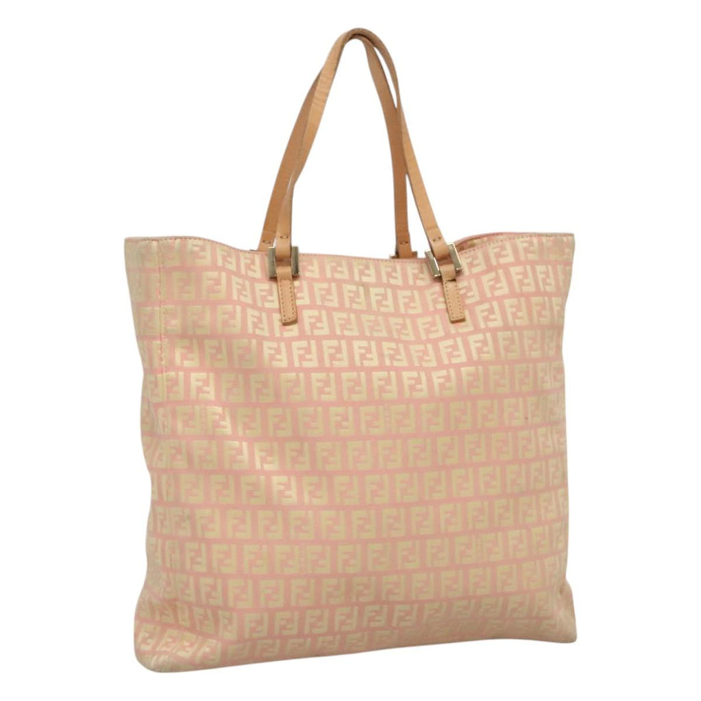 FENDI Zucchino Canvas Tote Bag Pink115728
