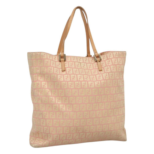 FENDI Zucchino Canvas Tote Bag Pink115728