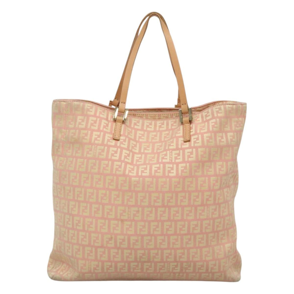 FENDI Zucchino Canvas Tote Bag Pink115728