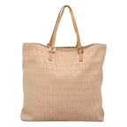 FENDI Zucchino Canvas Tote Bag Pink115728