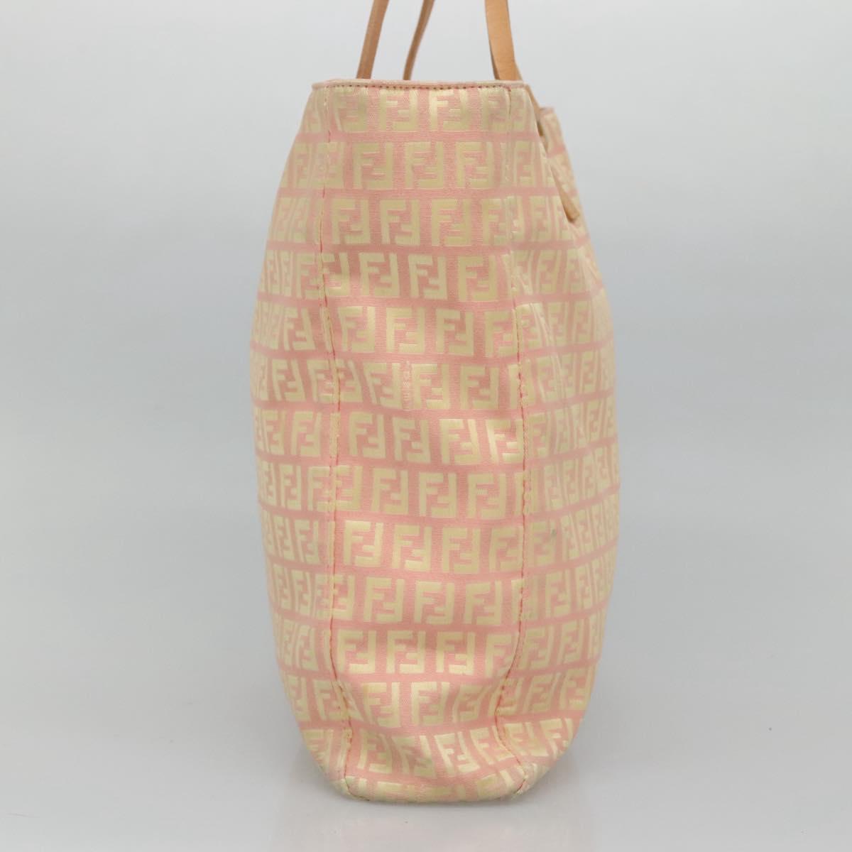 FENDI Zucchino Canvas Tote Bag Pink115728