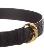 Bottega Veneta Essential Twist Intrecciato Leather Belt