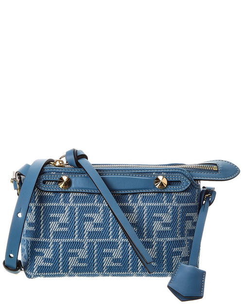 Fendi By The Way Mini Ff Jacquard & Leather Satchel
