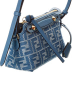 Fendi By The Way Mini Ff Jacquard & Leather Satchel