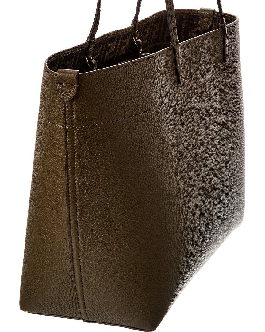 Fendi Roll Medium Leather Tote
