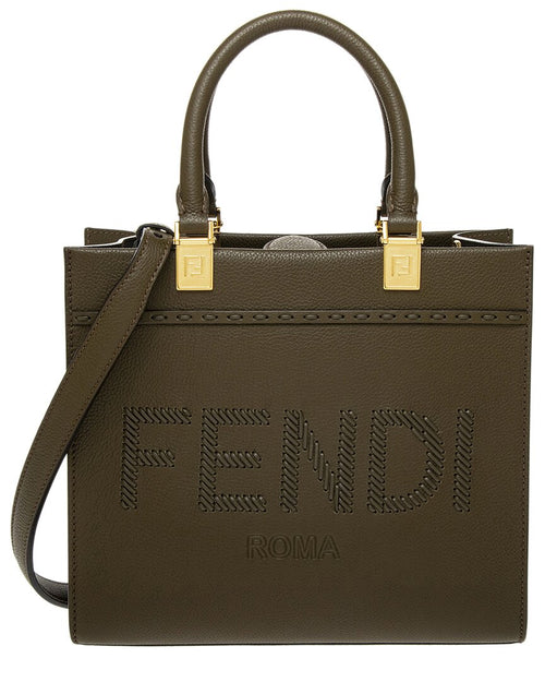Fendi Sunshine Small Leather Tote