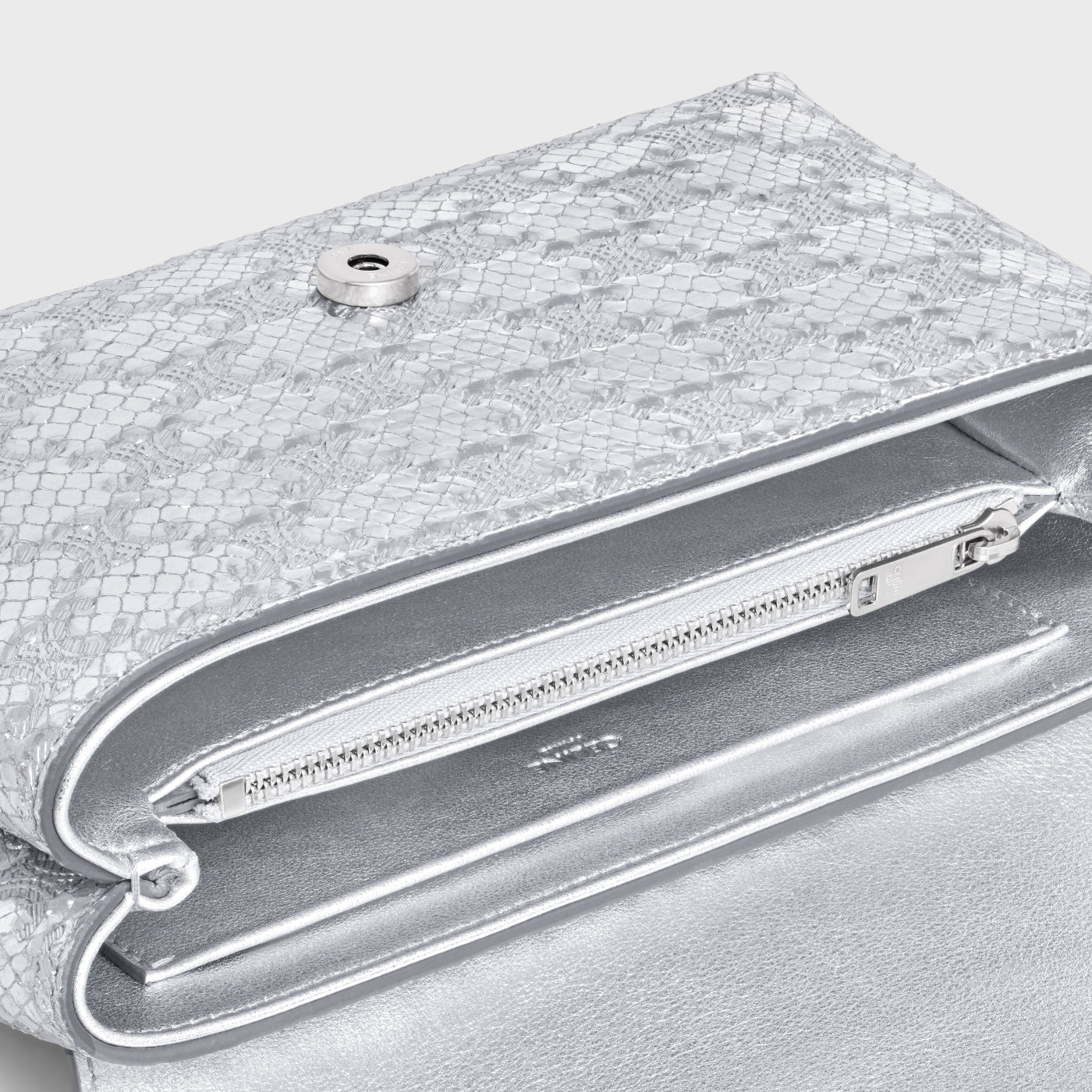 Teen Celine Victoire Bag In Python Effect Calfskin With Triomphe All-Over