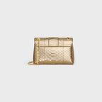 Teen Celine Victoire Bag In Laminated Python