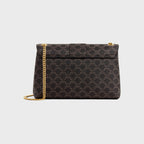 Large Celine Victoire Bag In Triomphe Canvas