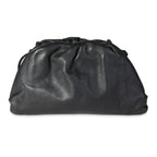 BOTTEGA VENETA Black Calfskin Mini Pouch Bag