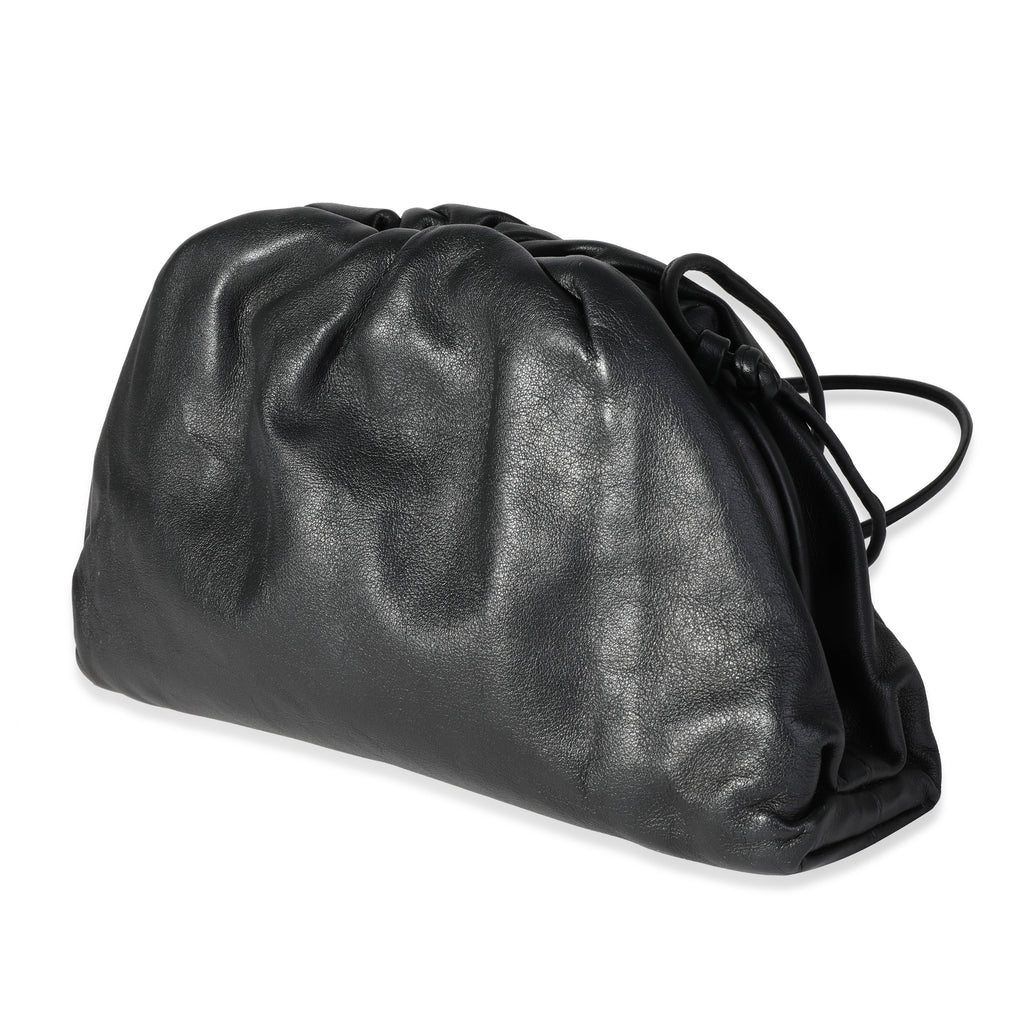 BOTTEGA VENETA Black Calfskin Mini Pouch Bag
