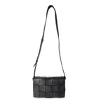 BOTTEGA VENETA Black Intrecciato Calfskin Cassette Bag