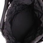 BOTTEGA VENETA Dark Brown Leather V Woven Drawstring Tote Bag