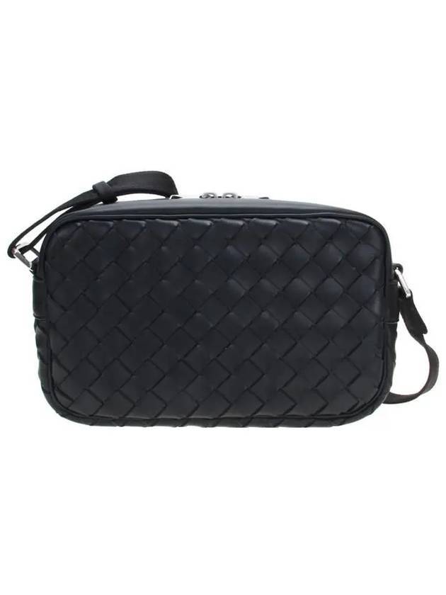 Bottega Veneta Classic Intrecciato Small Camera Cross Bag Black