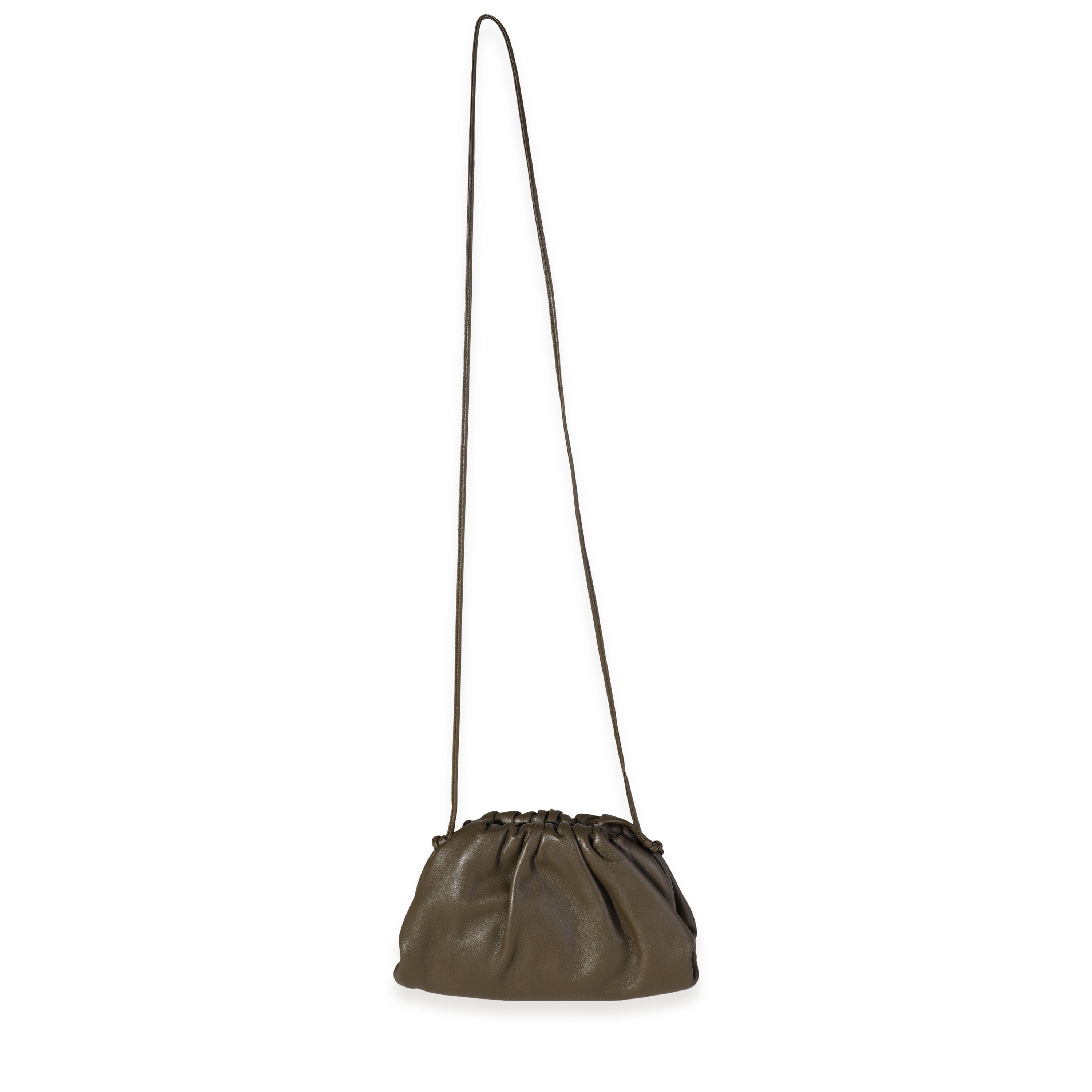 BOTTEGA VENETA Mustard Calfskin Mini Pouch