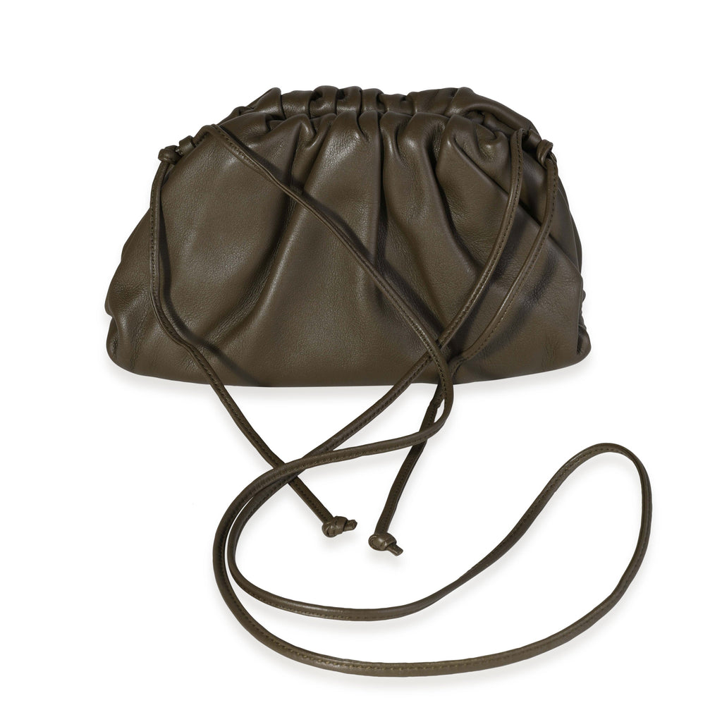 BOTTEGA VENETA Mustard Calfskin Mini Pouch