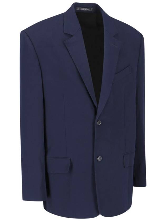 Balenciaga Regular Tailored Jacket Navy