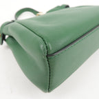 FENDI Micro Peekaboo Leather 2Way Bag Hand Bag Green 8M0355