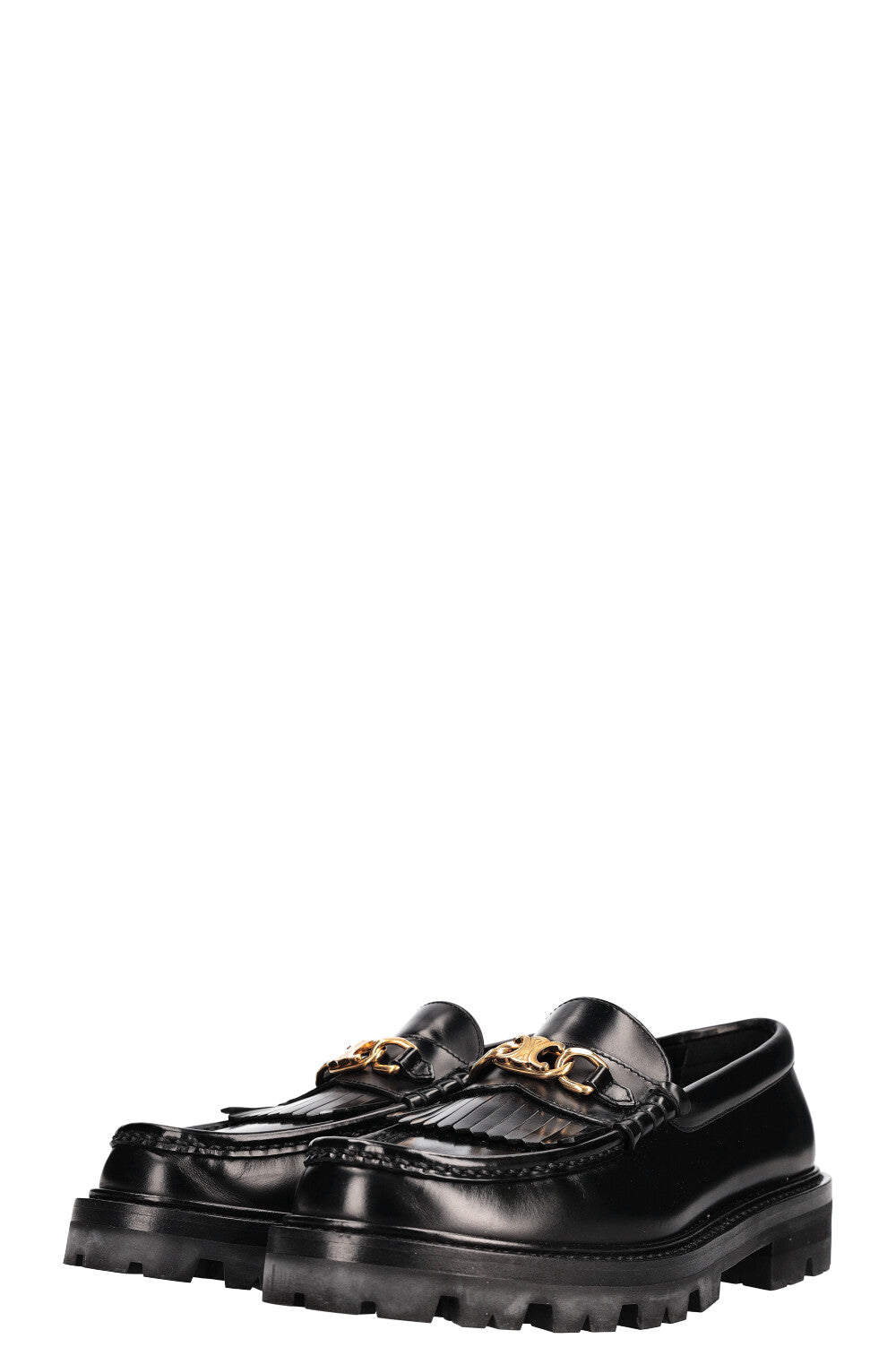 CELINE Margaret Triomphe Loafers Black