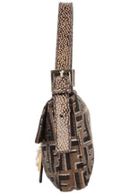 FENDI Baguette Bag Zucca Print with Crystal