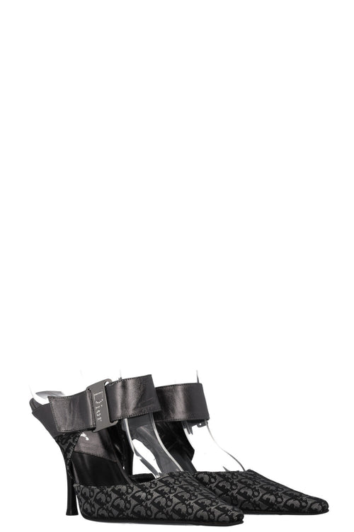 CHRISTIAN DIOR Heels Oblique Silver Black