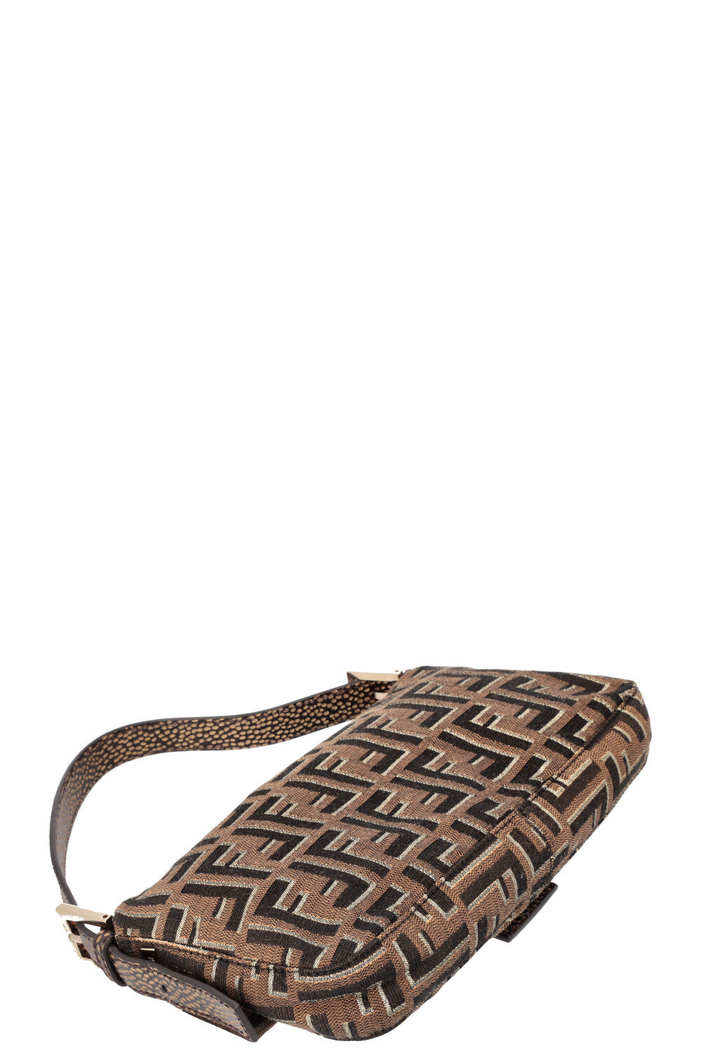 FENDI Baguette Bag Zucca Print with Crystal