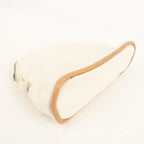 HERMES Set of 2 Bolide Pouch MM & Mini Canvas Leather Ivory Red