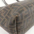 FENDI Zucca Logo Print PVC Leather Tote Bag Brown 8BH198