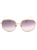 Champagne gold rim sunglasses Dior