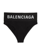 Balenciaga Logo Elastic Briefs Black